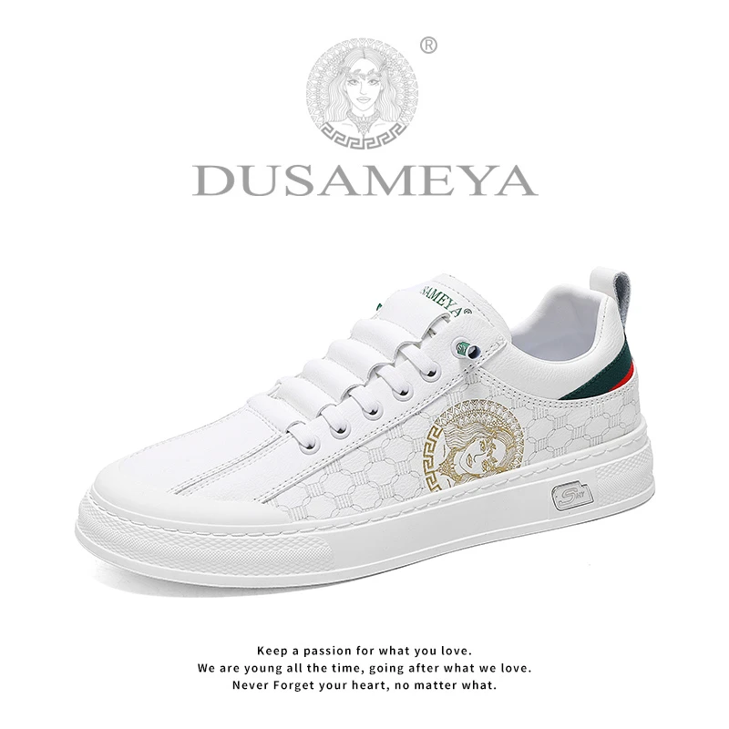 DUSAMEYA/杜莎米娅潮流百搭时尚轻奢经典休闲男士鞋子D6692