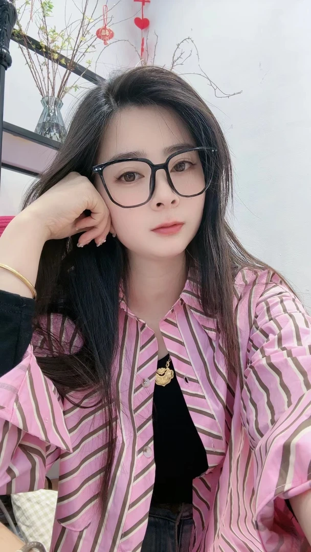 1123#新款红色条纹衬衫