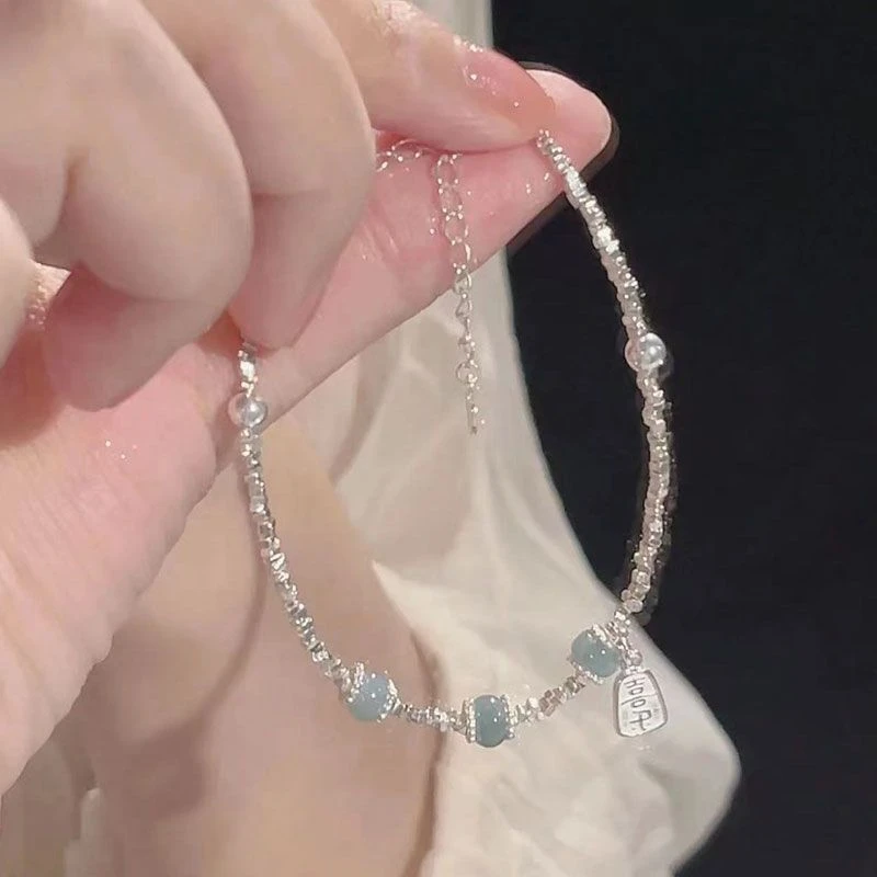 合金手链 不规则碎银几两手链新中式国风复古小众设计高级新款女