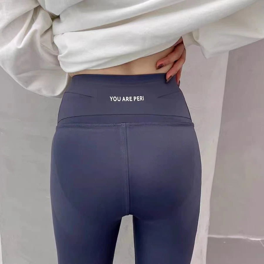 锦纶交叉腰运动长裤薄绒款-2261   (D07X）