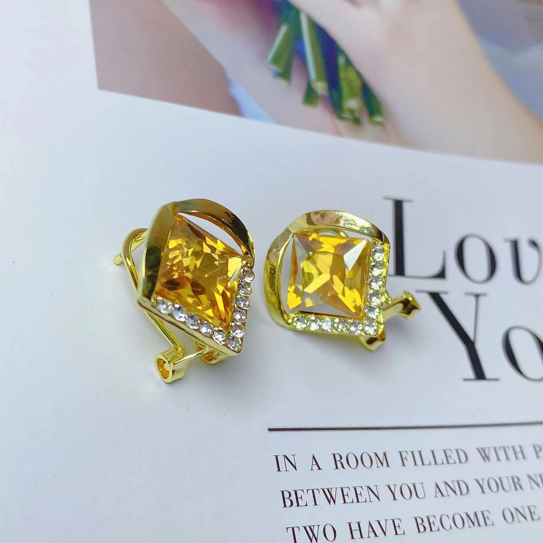 铜合金耳饰 【C38】日韩时尚气质轻奢耳环精致耳环个性