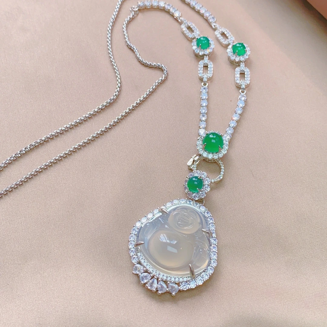 玉髓 【H46】轻奢新款佛公吊坠精美高级感项链