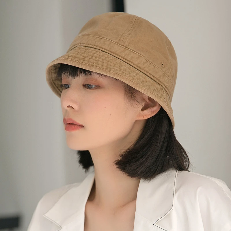 短檐渔夫帽女夏季水桶帽春秋遮阳帽女帽子潮日系韩版百
