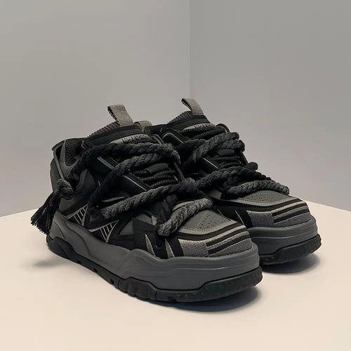 DAMAI国潮小众设计面包鞋男女款厚底百搭休闲鞋子男潮鞋运动板鞋