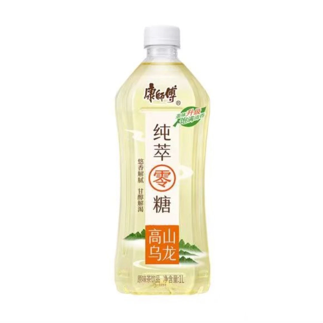 康师傅纯萃零糖高山乌龙1L×6瓶