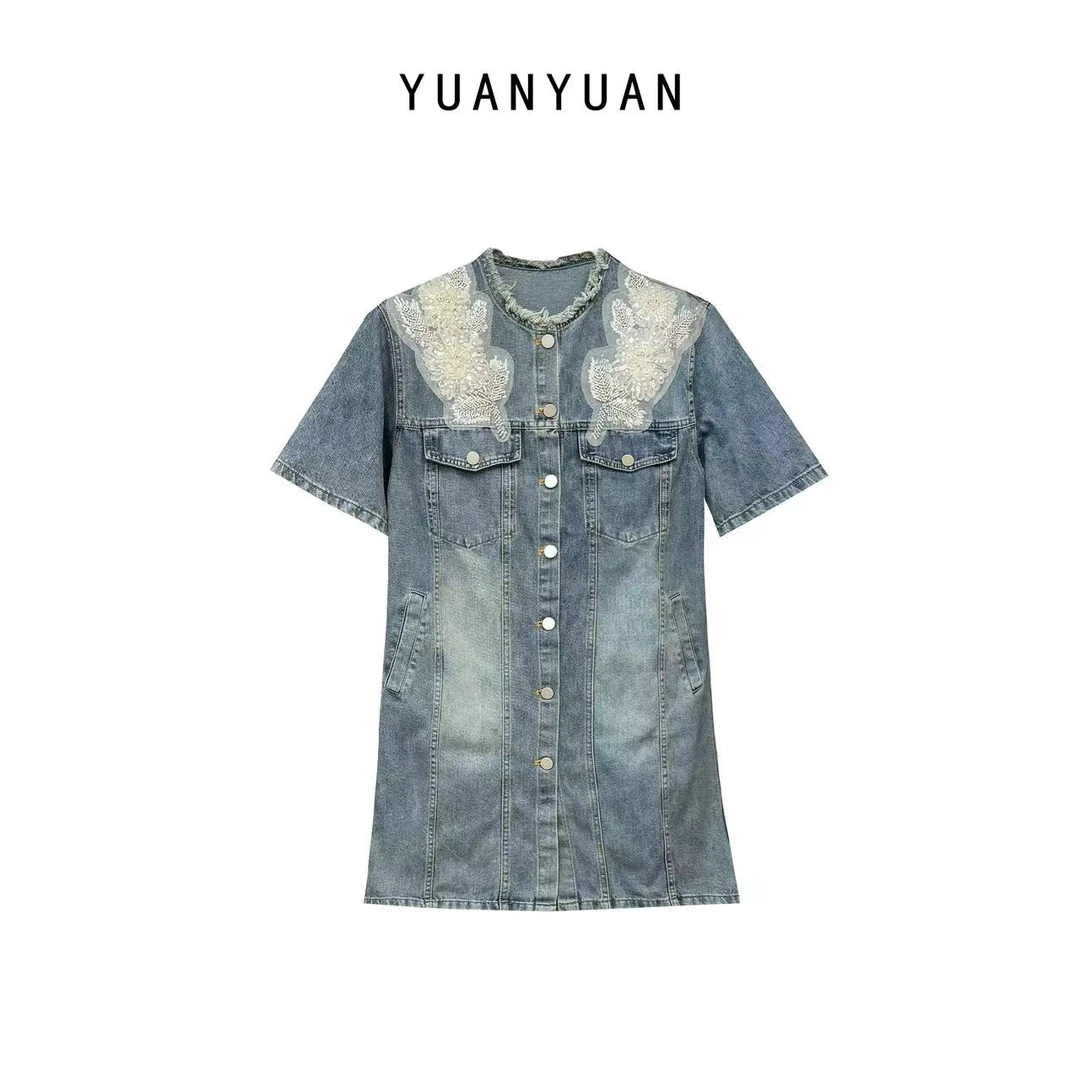 媛媛推荐【工艺时代】宽松连衣裙女装连衣裙气质时尚休闲夏季A1016