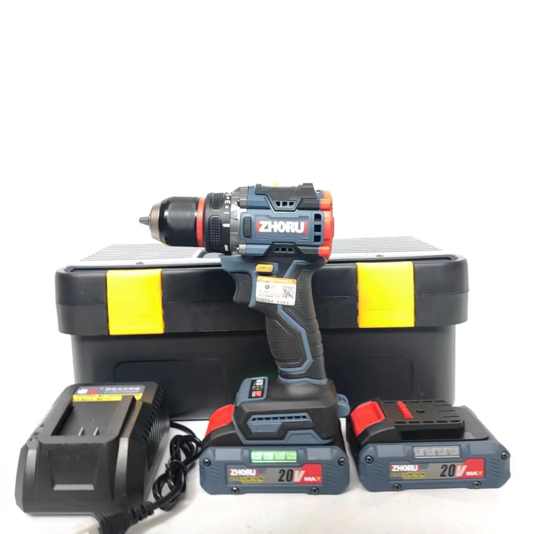 AJ卓锐防扭手电钻转钻20V锂电池充电钻电动工具手枪钻5节二电一充