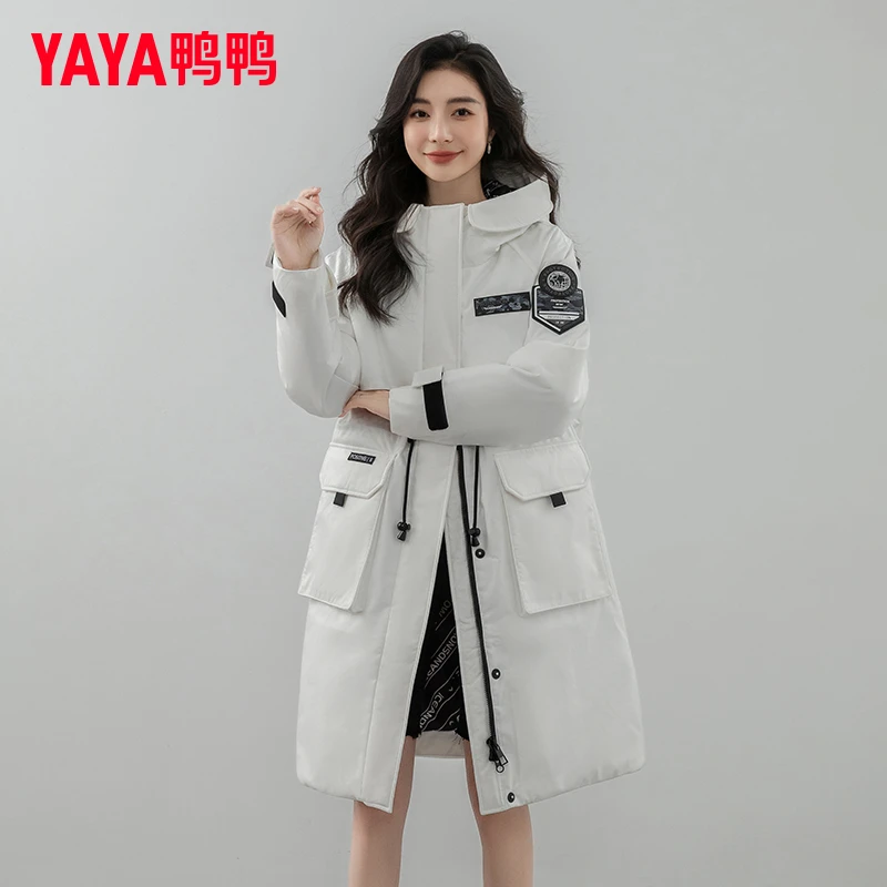 鸭鸭女长款羽绒服户外百搭冬季保暖外套-TTPP