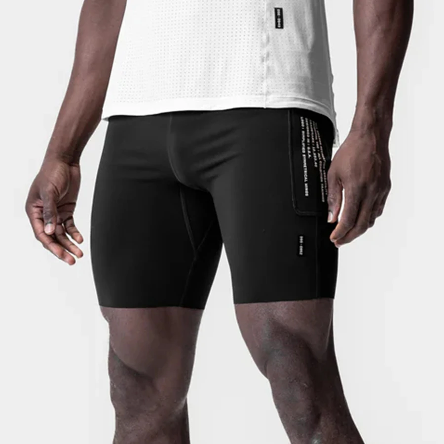 美式压缩男士紧身打底短裤子五分运动高弹篮球训练速干马拉松跑步