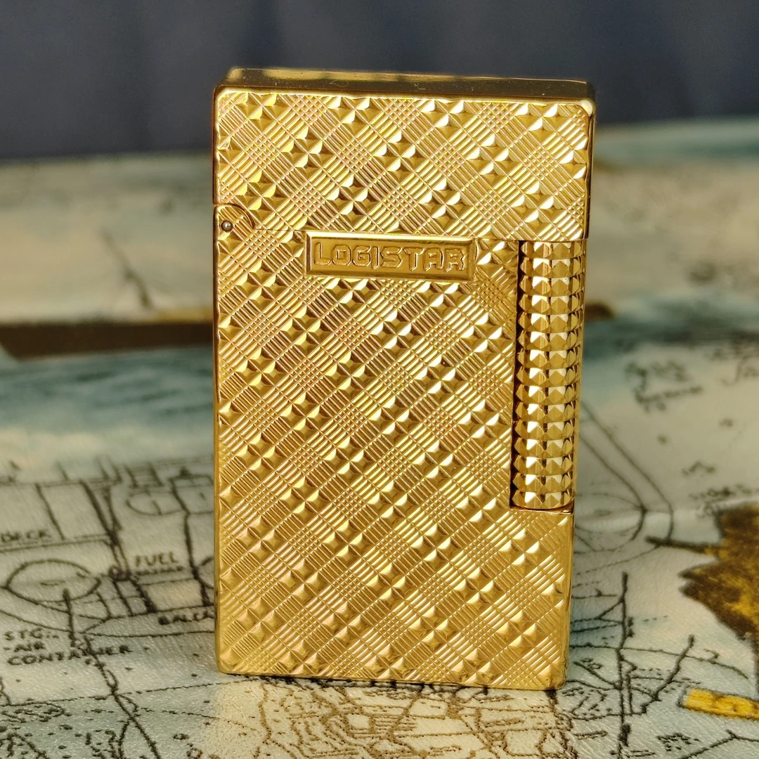 朗爵斯特梅花阁朗声打火机黄铜一体机新品体验送朋友银色12014