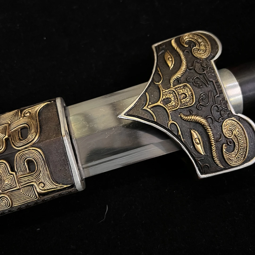 神锋癸巳剑三色铜精品毛铁八面 未开刃