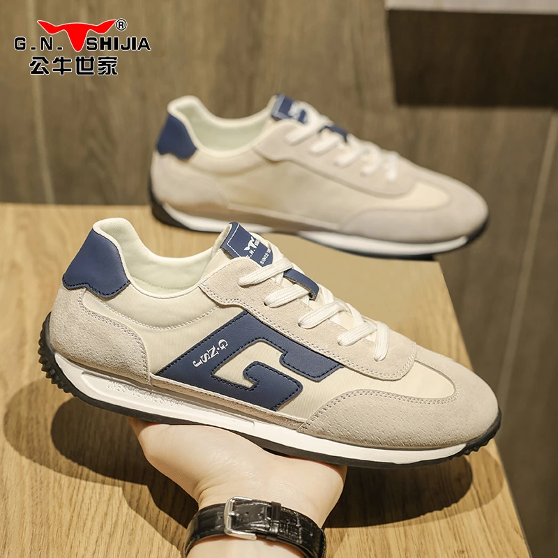 公牛世家2024年夏季新款休闲鞋男夏季新款经典潮流男鞋百搭运动鞋