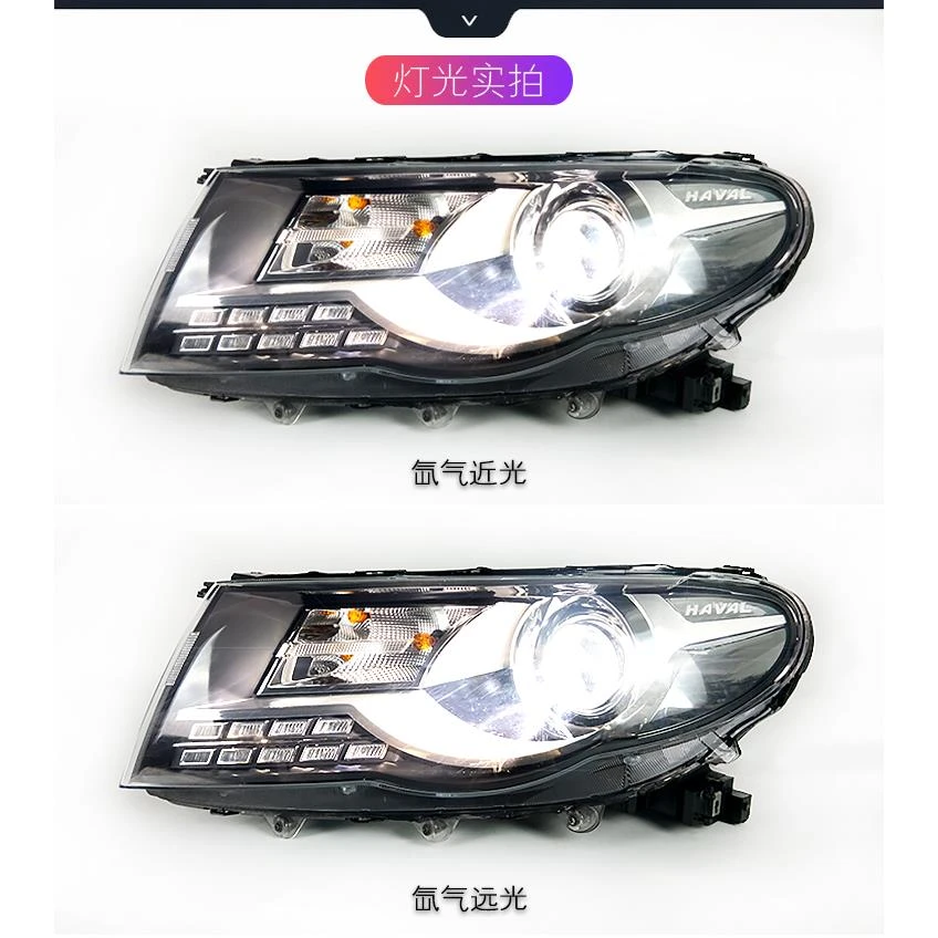 适用15-19年新款哈佛哈弗H8原厂原装高配氙气led大灯总成正品配件