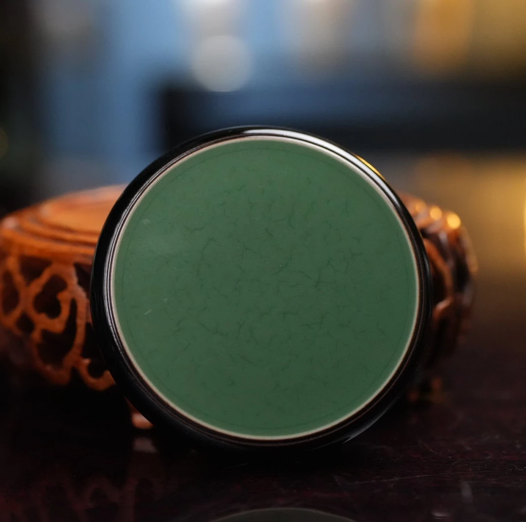 林坞窑.圆玉盖置（乌金）