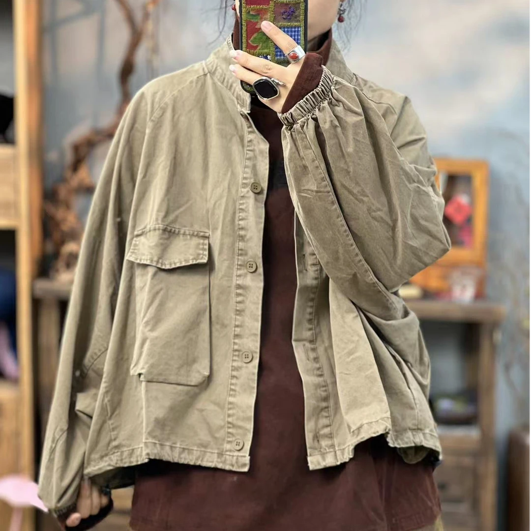 QQ 6002 秋季新品女士开衫外套 胸围140长59