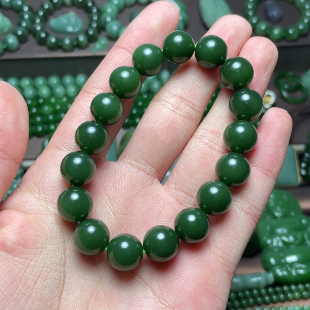 【闪购商品】和田玉(碧玉)手串未镶嵌敬*年