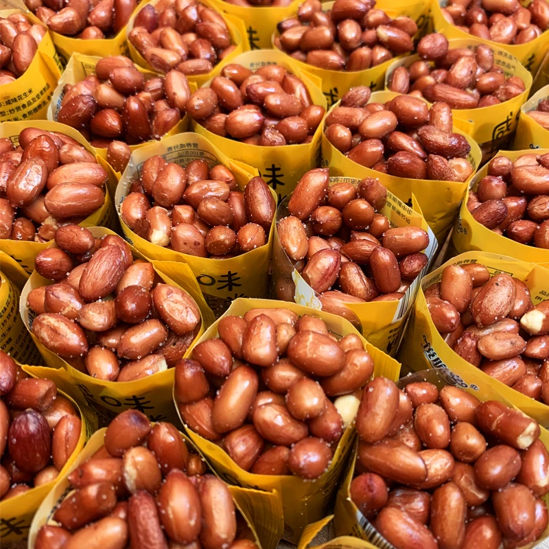 油炸花生米山东小白沙咸味花生米小包装下酒菜零食花生