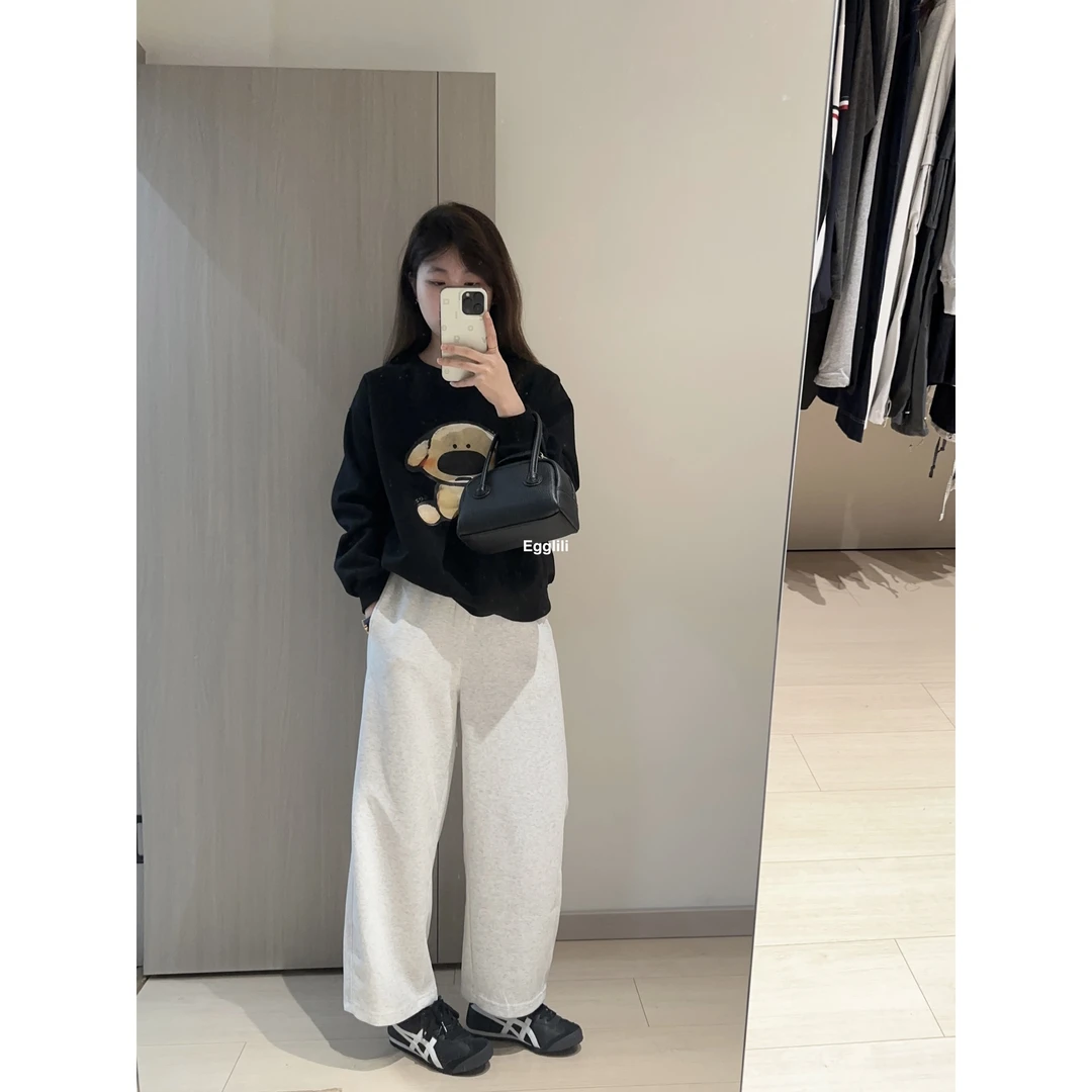 【秋款小狗卫衣】圆领印花卫衣