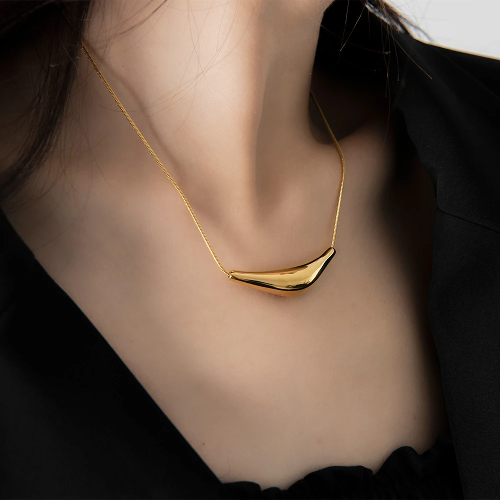 钛钢项链 个性嘻哈小众百搭设计师款锁骨项链女酷辣妹饰品不掉色