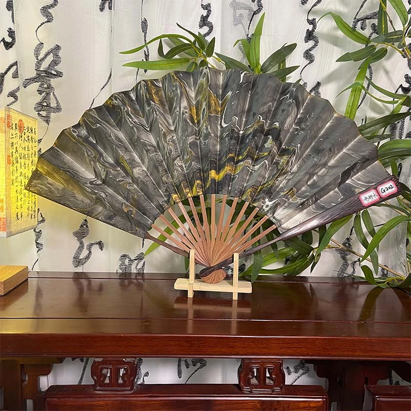 【成品精品折扇】漂漆扇工艺扇