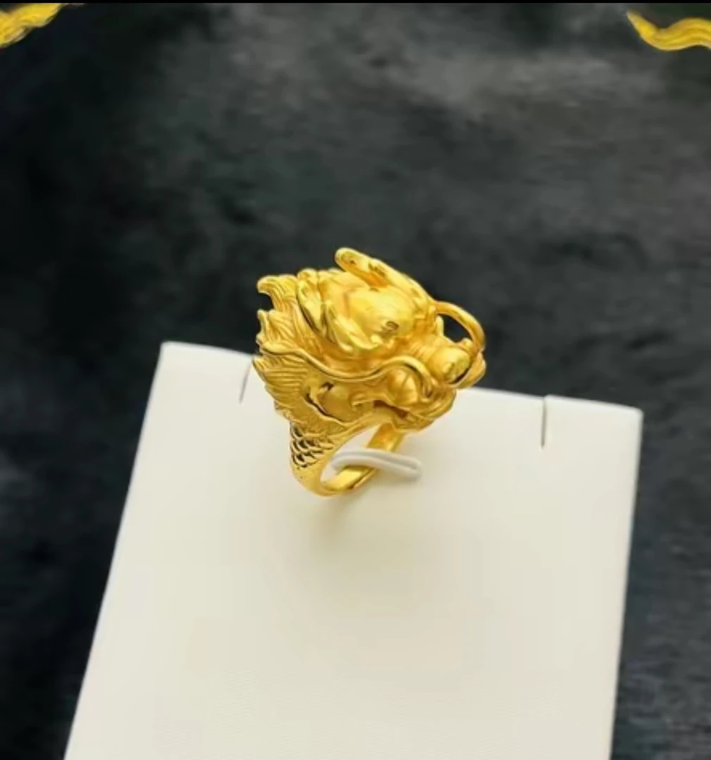 合金戒指 龙头3D立体戒指活口