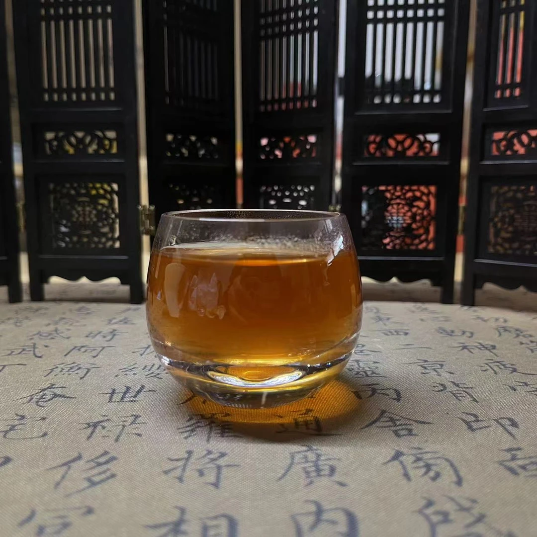 檀小器圆满水晶玻璃主人杯透明家用创意耐热