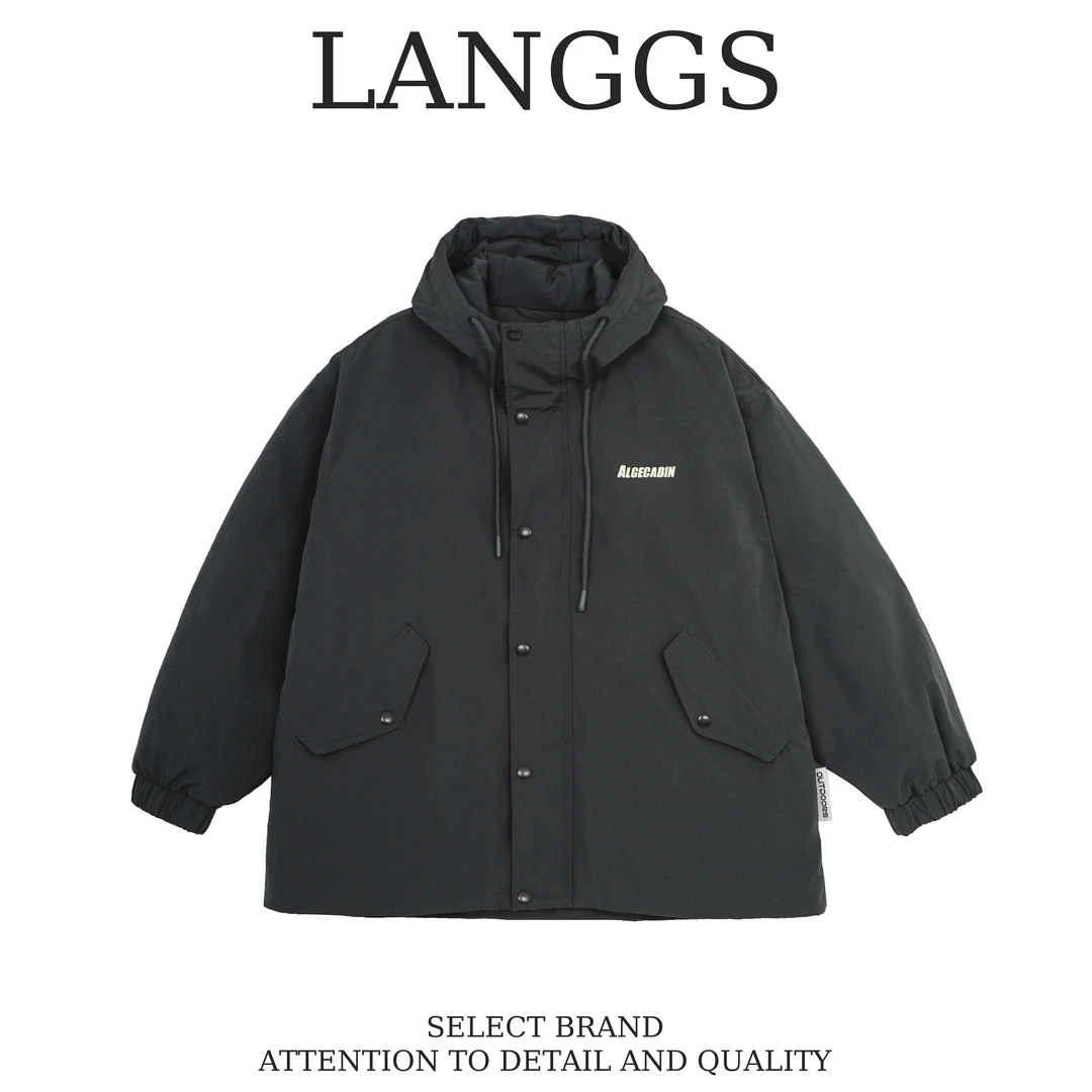 日系百搭潮流保暖宽松时尚简约休闲羽绒服-A32289E