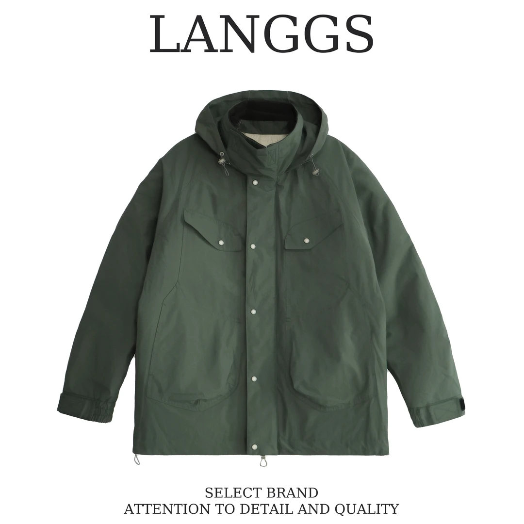 秋冬户外三防面料休闲百搭连帽男女同款羽绒服-D3805