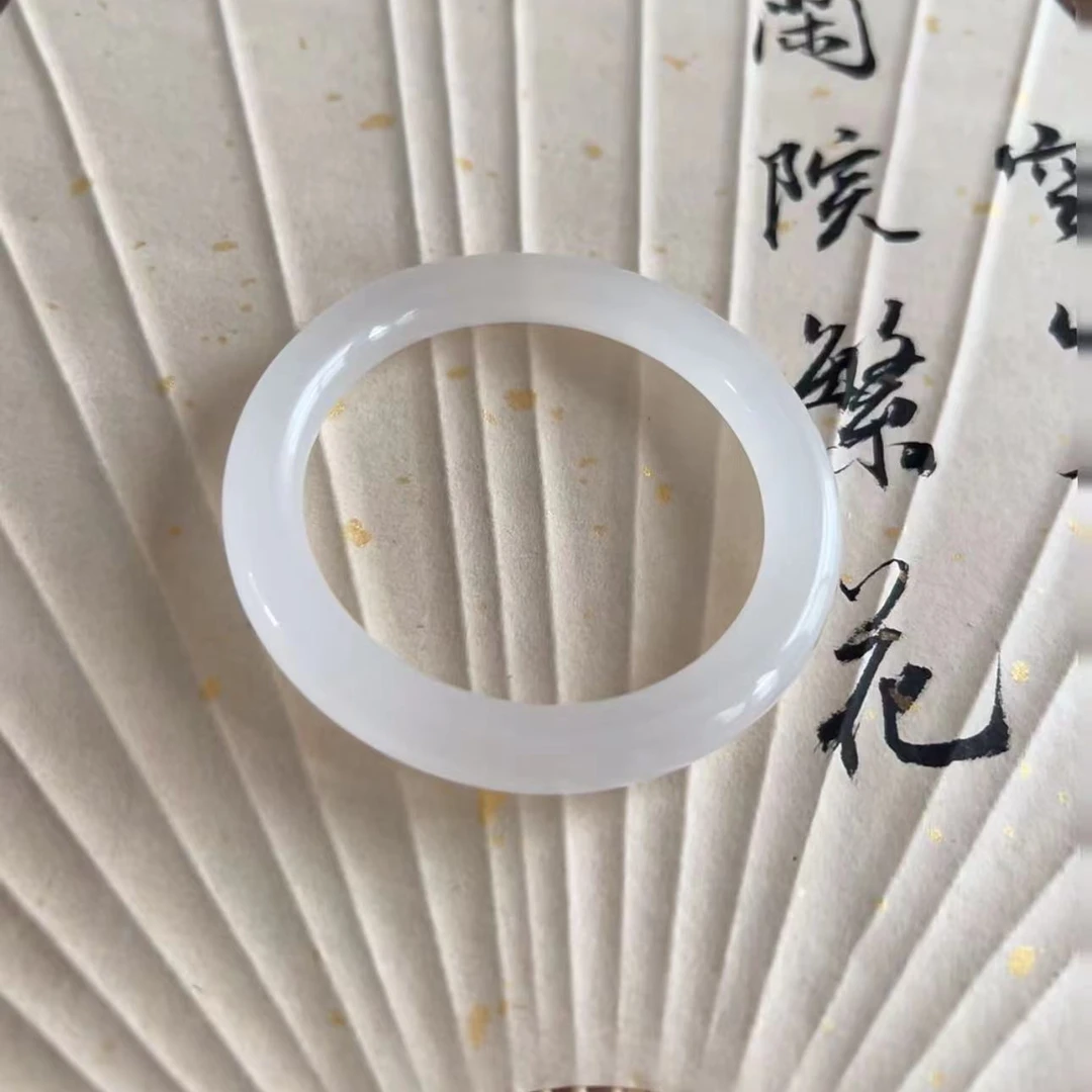 冰白色手镯圆条55-56圈口