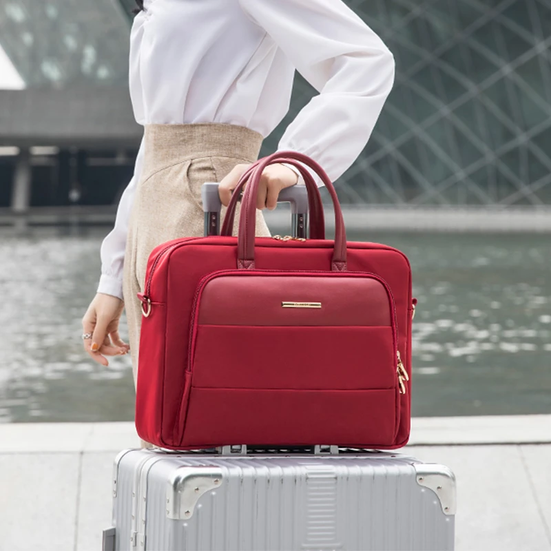 通勤女士手提电脑包14寸15.6寸16寸笔记本包大容量男士上班公文包