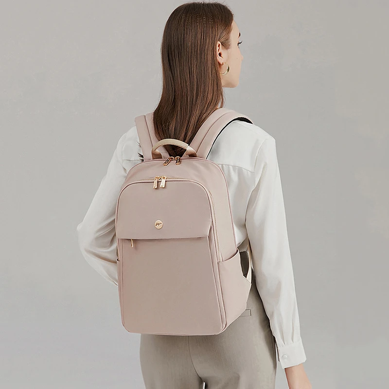 韩版女士高档休闲双肩包时尚通勤商务电脑包简约轻便旅行小背包潮