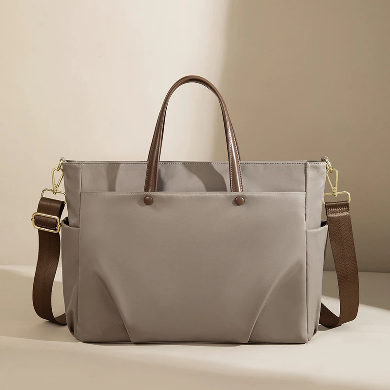 简约女士手提电脑包时尚通勤15寸16寸笔记本包休闲单肩斜挎公文包