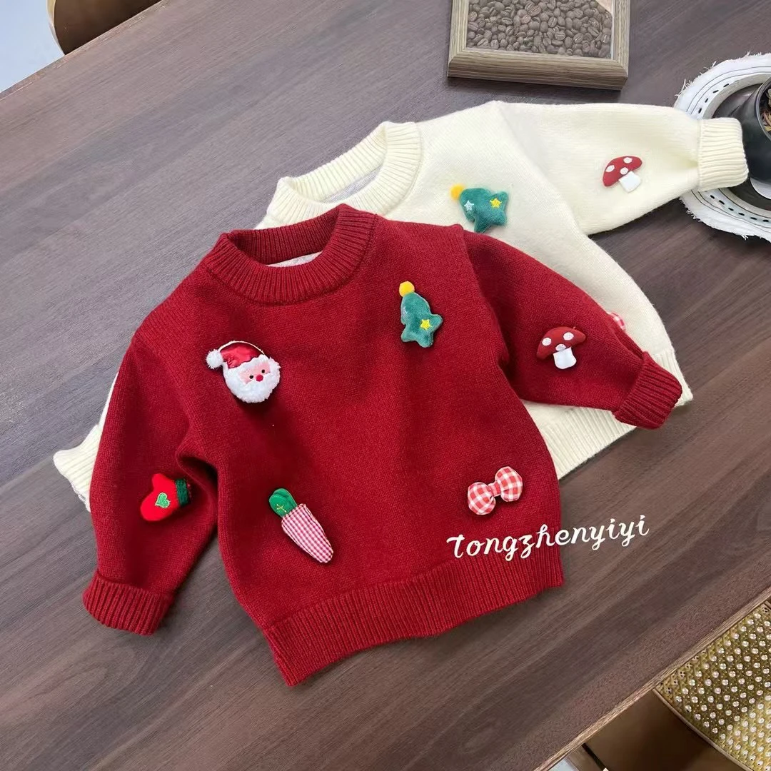 （毛衣会起球，介意慎拍！！）定制版 加厚保暖毛衣卡通针织衫秋冬