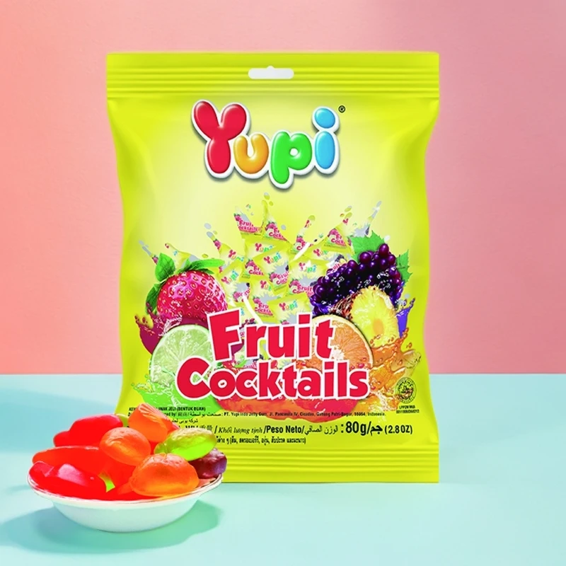 印尼进口水果造型软糖果汁软糖qq糖橡皮软糖0脂肪