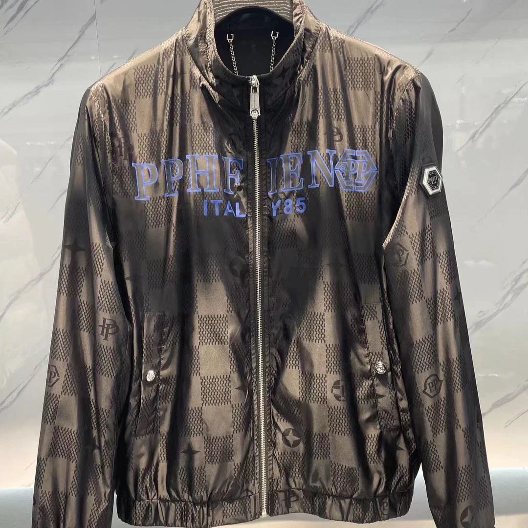 2024欧货男士春夏薄款印花休闲男外套