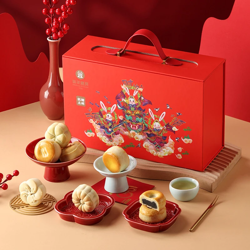 御茶膳房老北京兔爷糖醇礼盒糕点送长辈北京特产伴手礼年货礼盒