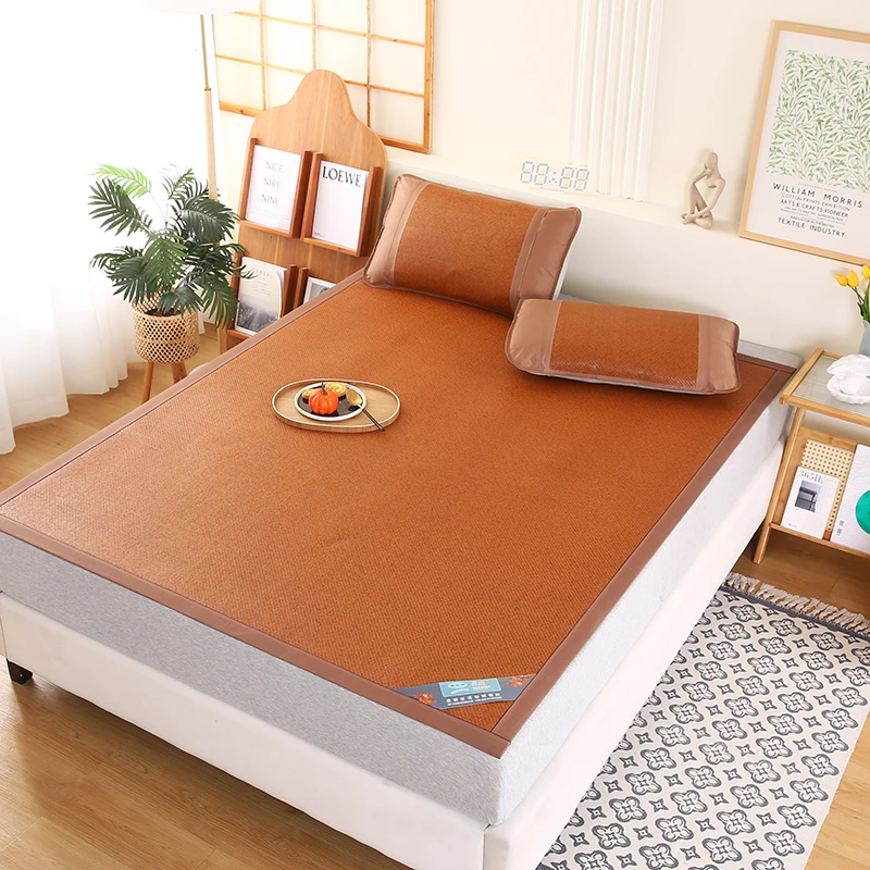 【亲肤双面】藤席凉席正面藤席背面冰丝柔软舒适家用学生凉席可折叠