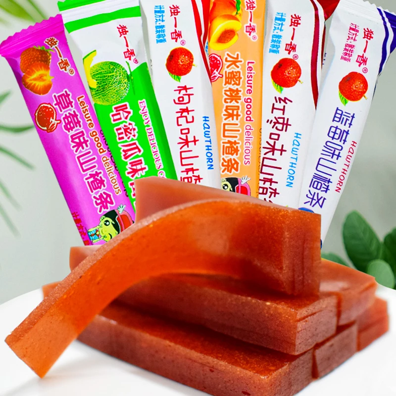 水果味山楂果条独立包装山楂制品开胃山楂零食6口味混装酸甜即食