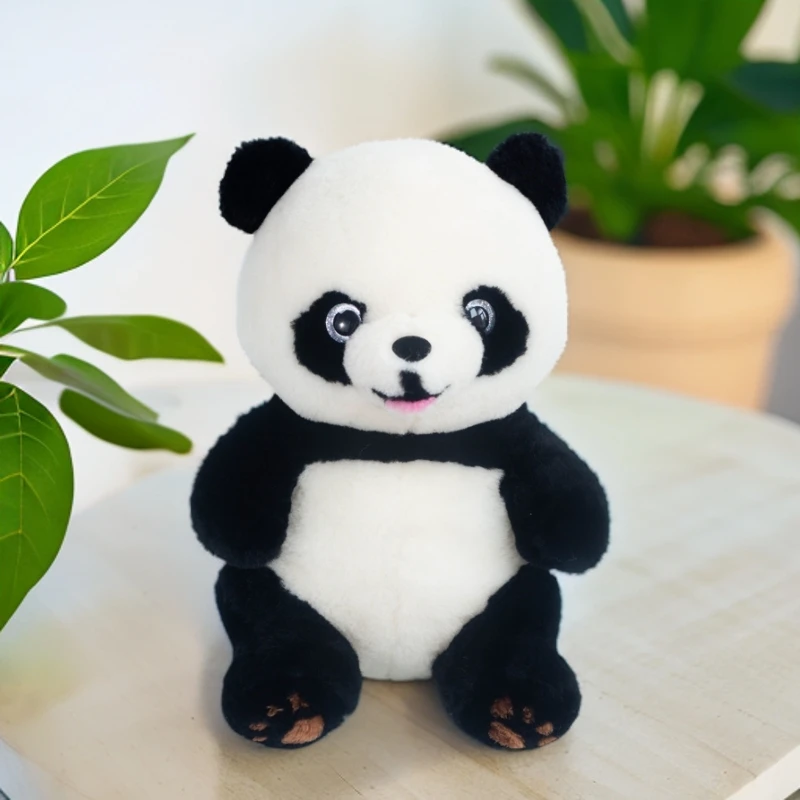 鑫珵皮草熊猫玩偶工艺品摆件文创轻奢礼品百分之百真皮草裘皮工艺