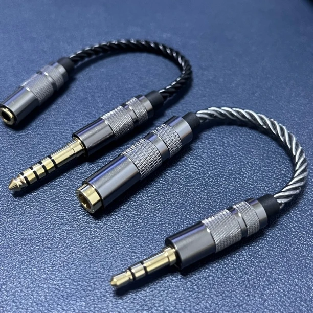 音频转接头4.4平衡公转3.5立体声母转2.5升级线