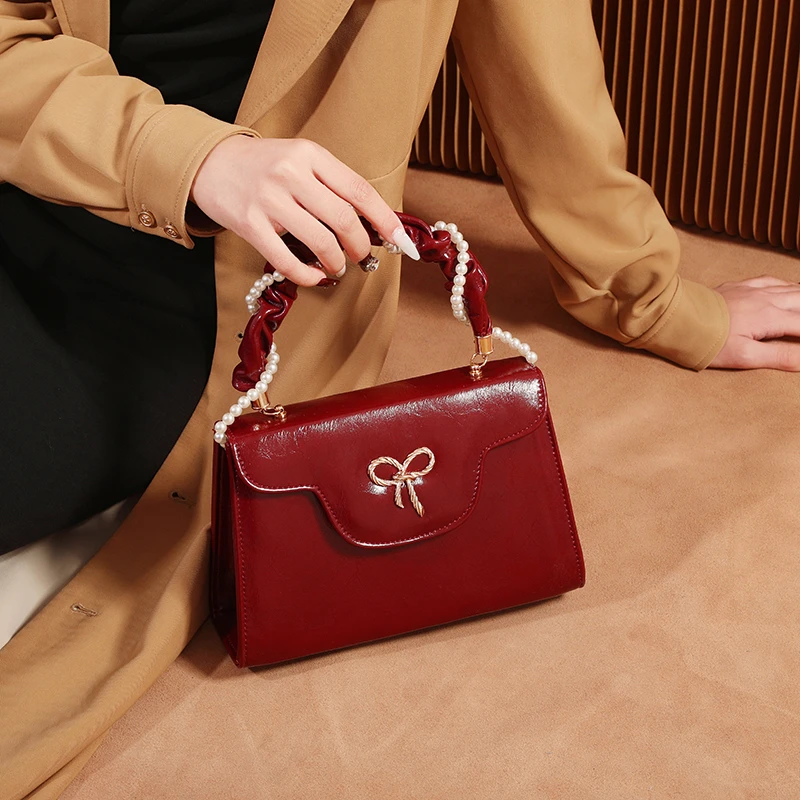 红色包包女轻奢大气新娘结婚包手提包日常可用婚包礼物百搭斜挎包