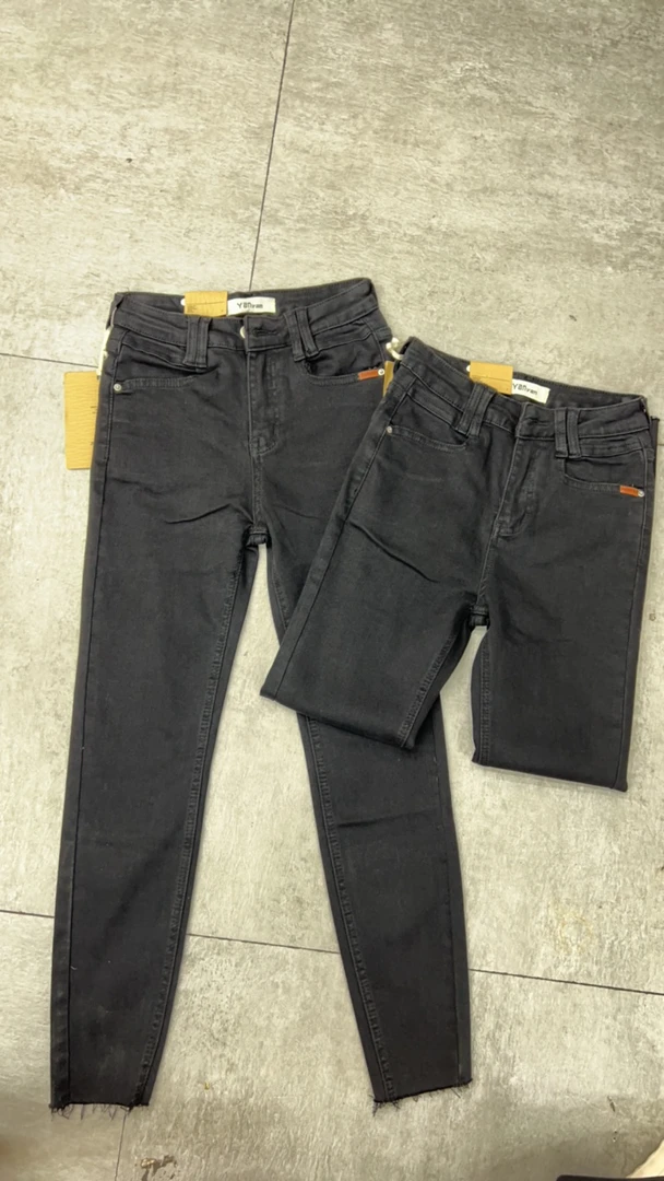 7707新款时尚百搭舒适洗水牛仔铅笔裤