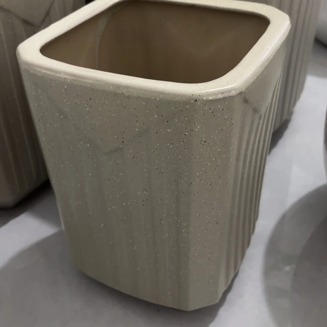 陶瓷20CM（含）-50CM（不含）微瑕 四方卡其中2