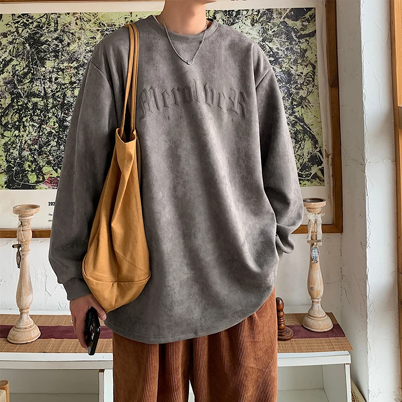 美式卫衣男士春秋款冬季潮牌痞帅休闲内搭打底衫青少年男装上衣服