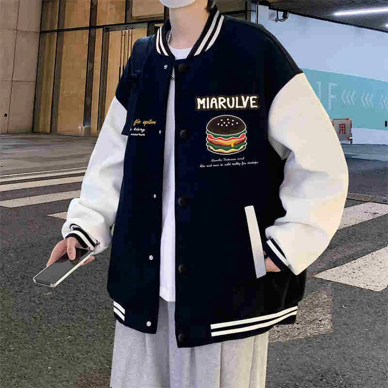 美式棒球服外套男士春秋季2023新款潮牌痞帅休闲男装夹克上衣服男