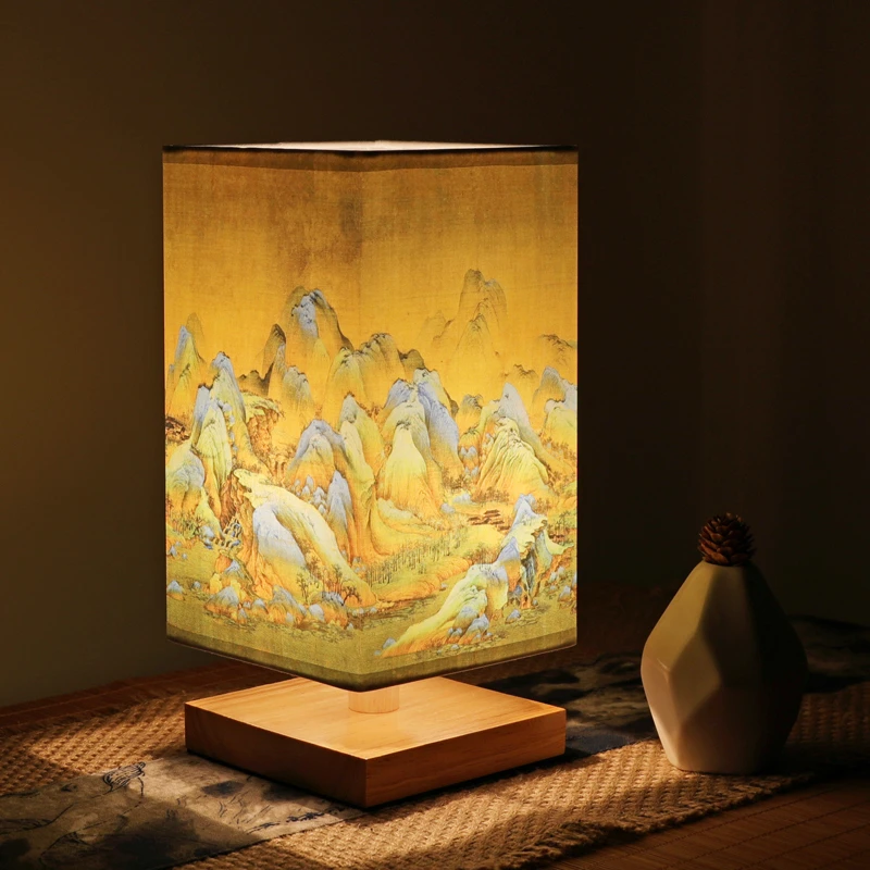 中式国风复古简约 怀旧卧室床头 民宿装饰茶楼 暖光小台灯