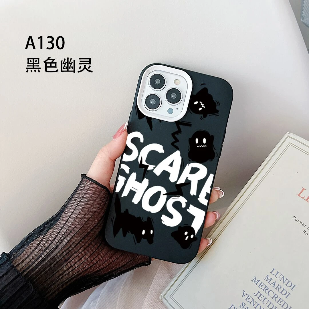 三合一ins适用小米14防摔13红米K60Pro手机壳12朋克小鬼幽灵情侣