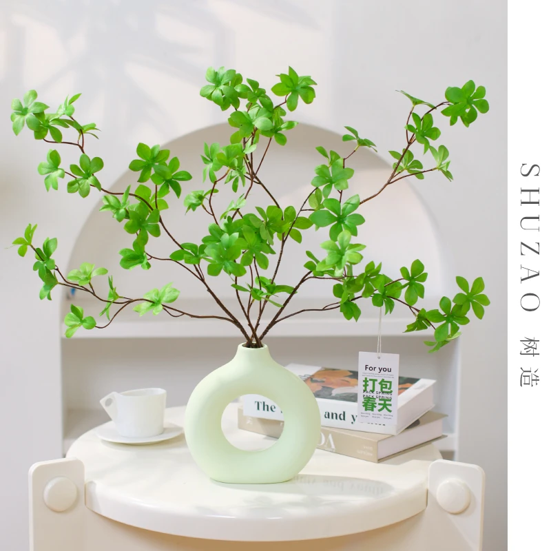 【放青松】吊钟仿真花陶瓷花瓶清新现代玄关客厅电视柜餐桌斗柜摆件