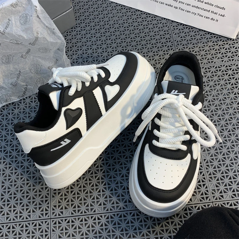 Warrior/回力小白鞋女鞋增高鞋子配裙子新款爆款百搭原创厚底板鞋