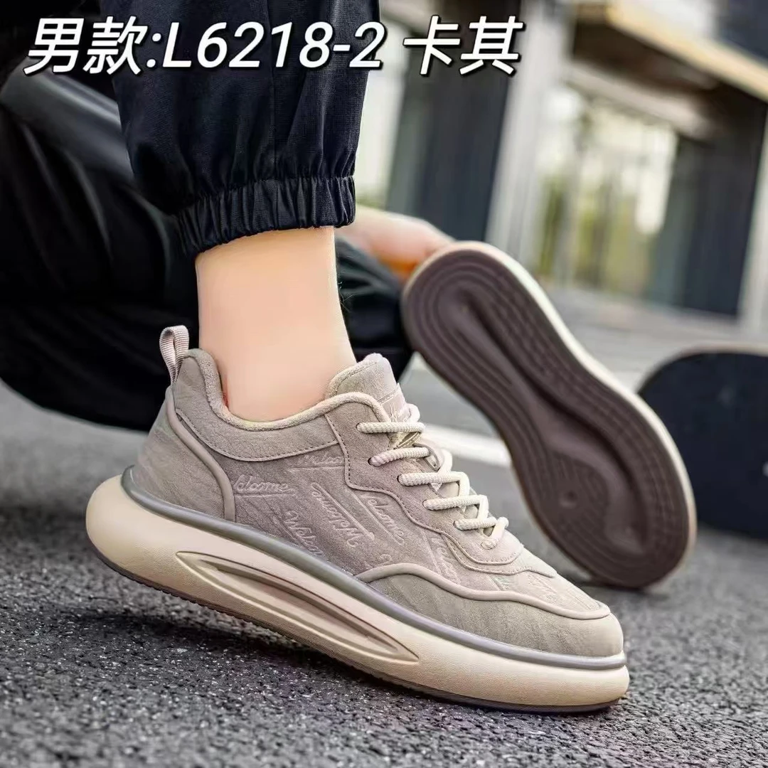 6218加绒加厚运动休闲鞋男款时尚百搭西子王软底保暖冬季新款防滑